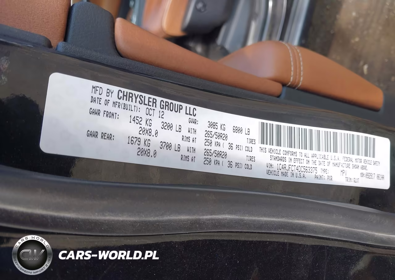 2013 Jeep Grand Cherokee Overland Summit VIN:1C4RJFCT4DC563375 - 9