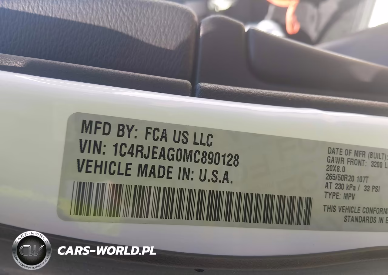 2021 Jeep Grand Cherokee Laredo X 4X2 VIN:1C4RJEAG0MC890128 - 9