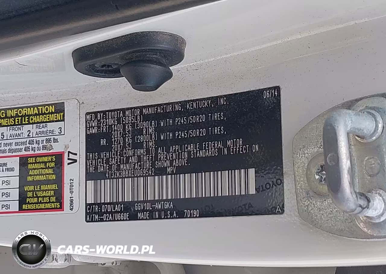 2014 Toyota Venza Xle V6 VIN:4T3ZK3BBXEU069542 - 9