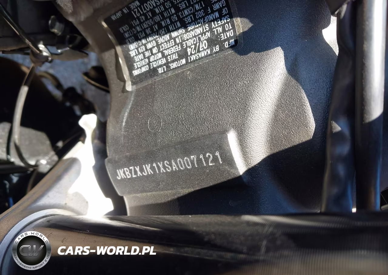 2025 Kawasaki Zx636 K VIN:JKBZXJK1XSA007121 - 10