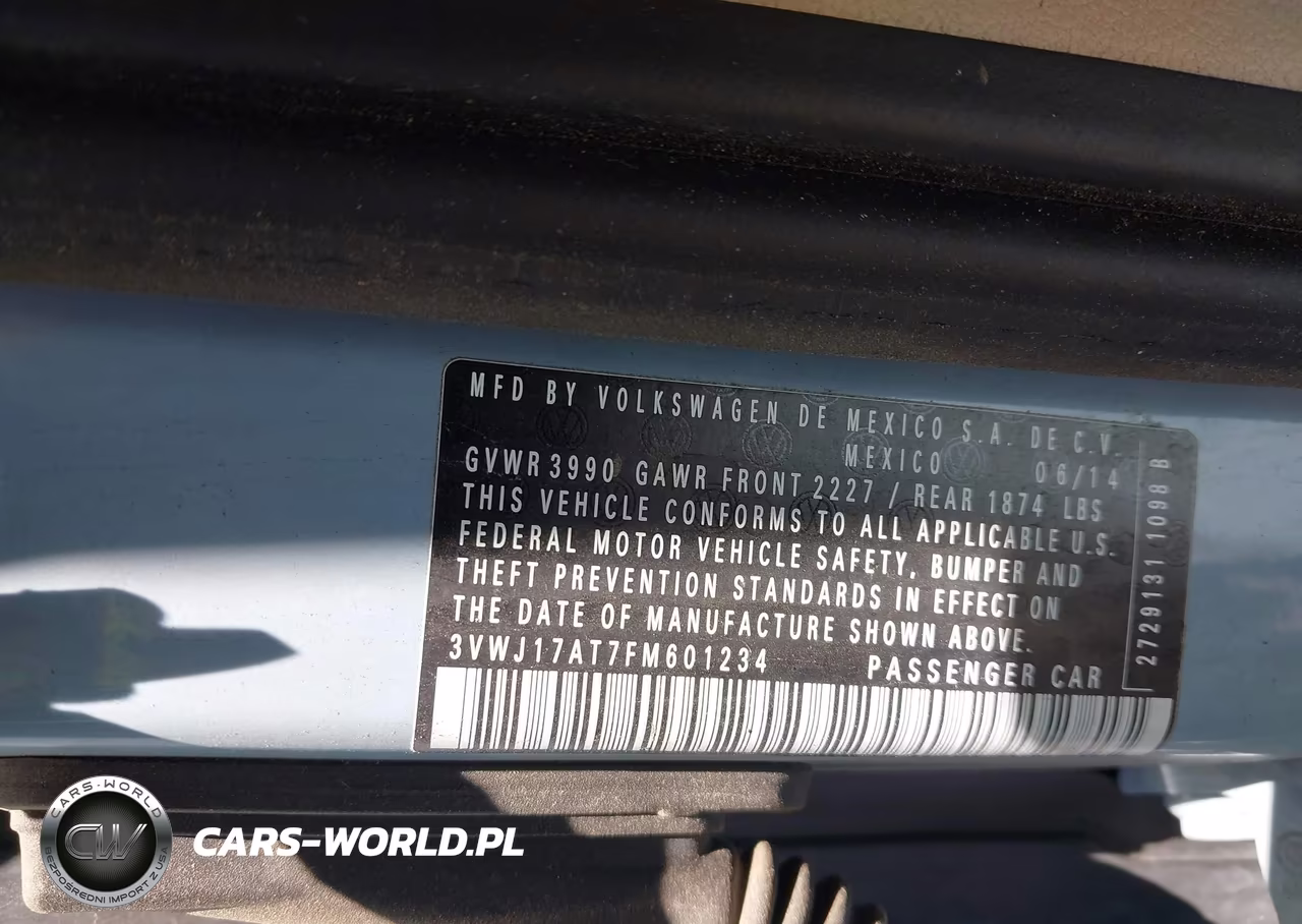 2015 Volkswagen Beetle 1.8T VIN:3VWJ17AT7FM601234 - 9