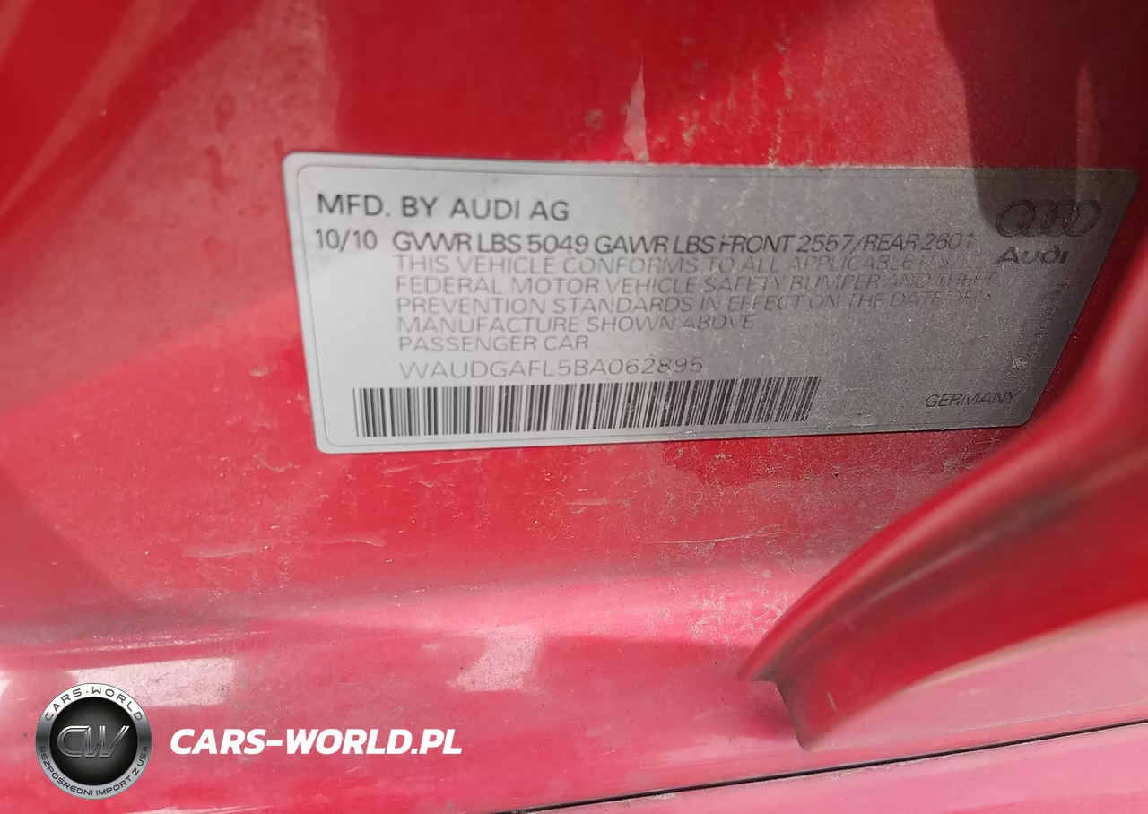 2011 Audi S4 3.0 Premium Plus VIN:WAUDGAFL5BA062895 - 9