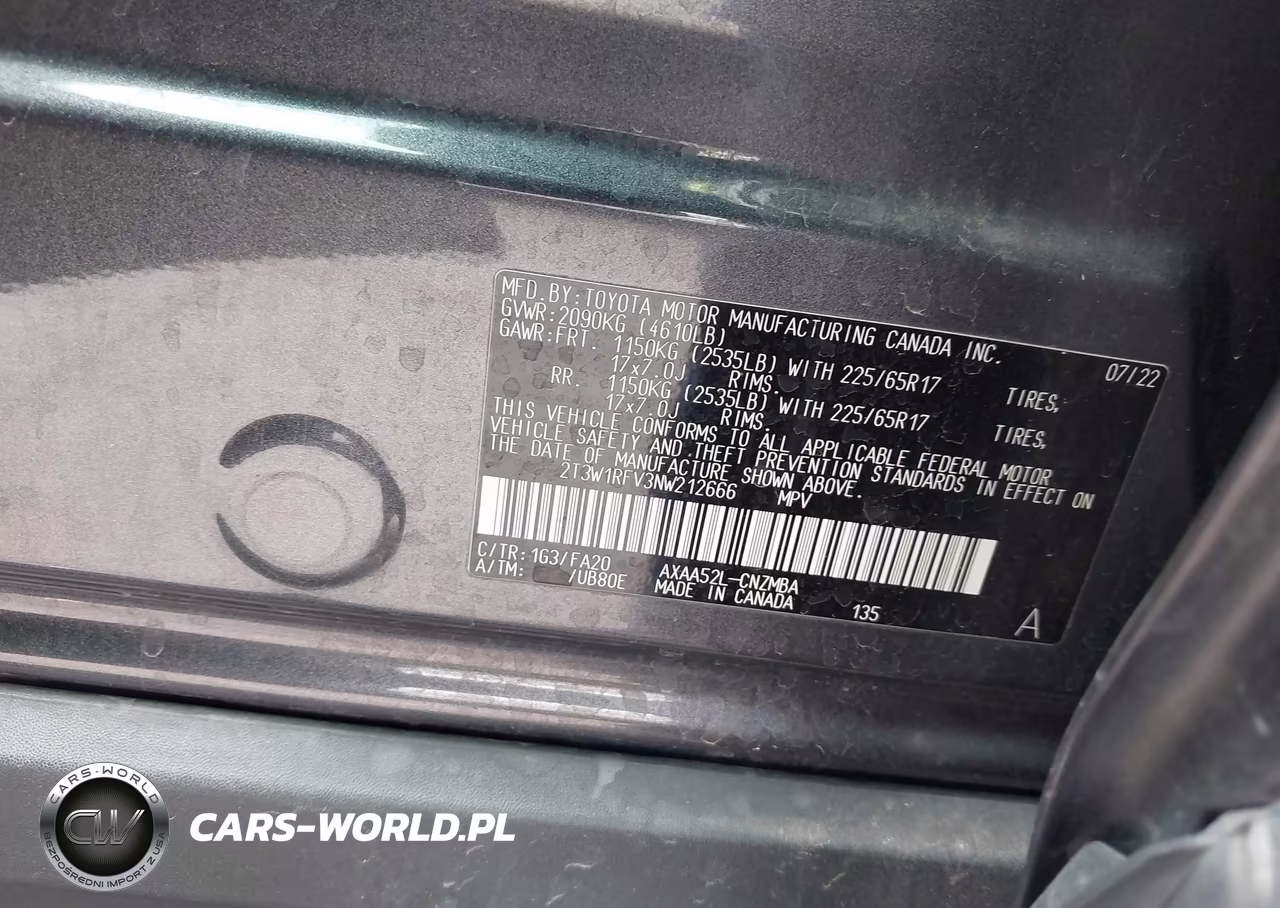 2022 Toyota Rav4 Xle VIN:2T3W1RFV3NW212666 - 9