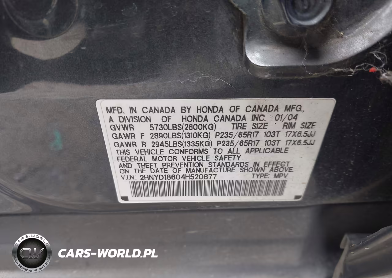 2004 Acura Mdx VIN:2HNYD18604H520877 - 9