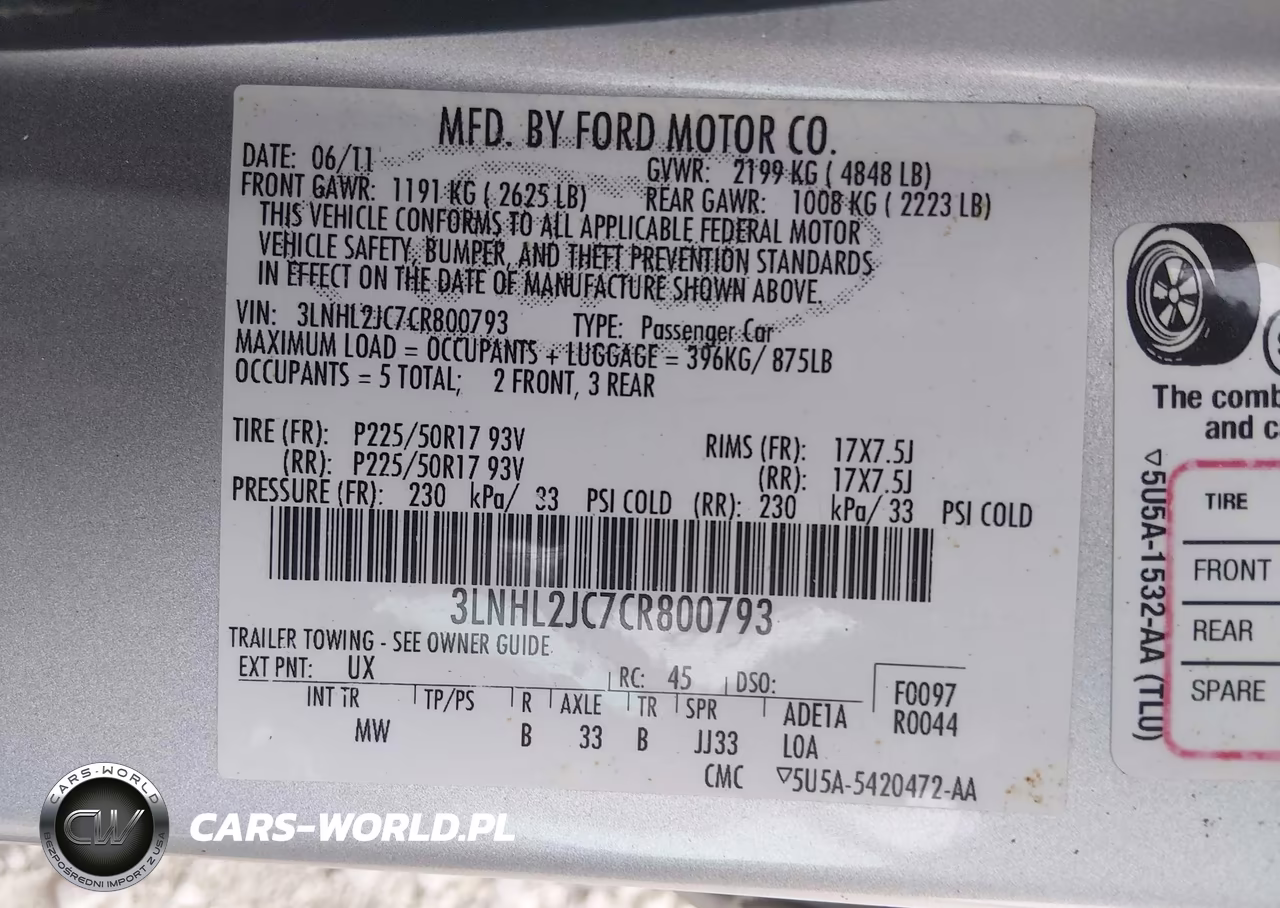 2012 Lincoln Mkz VIN:3LNHL2JC7CR800793 - 9