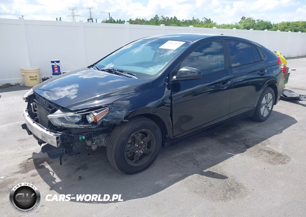 2017 Hyundai Ioniq Hybrid Blue VIN:KMHC65LC1HU027688 - 2