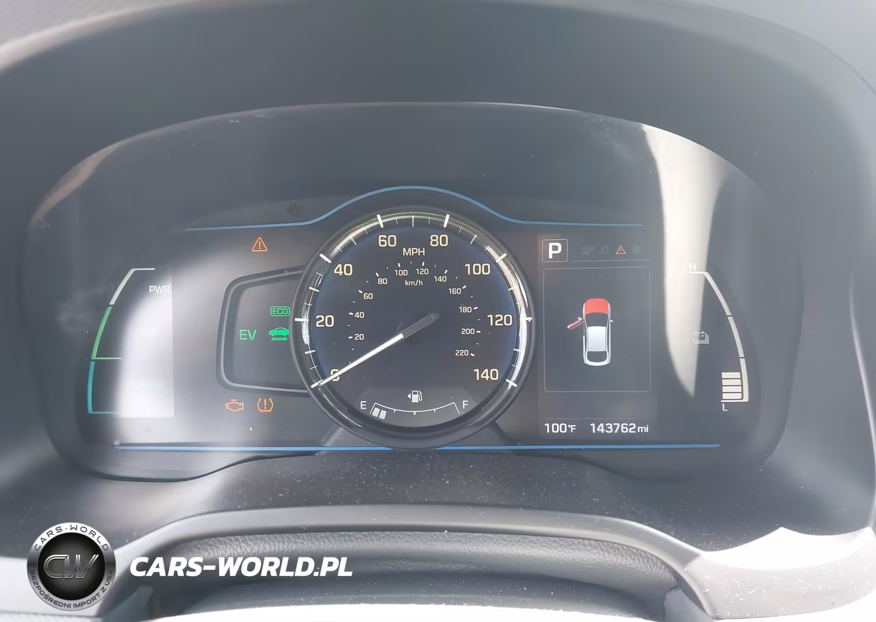 2017 Hyundai Ioniq Hybrid Blue VIN:KMHC65LC1HU027688 - 7