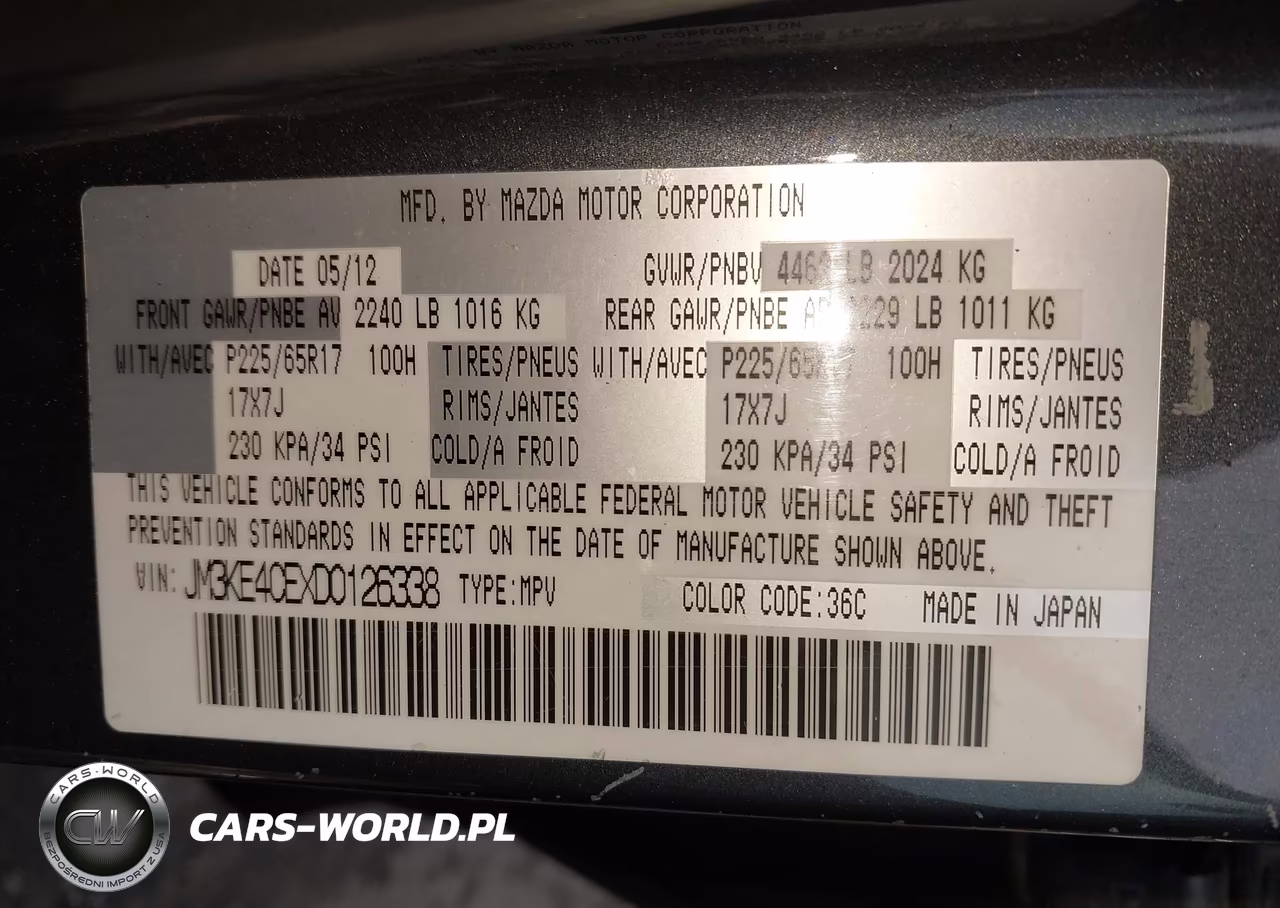 2013 Mazda Cx-5 Touring VIN:JM3KE4CEXD0126338 - 9