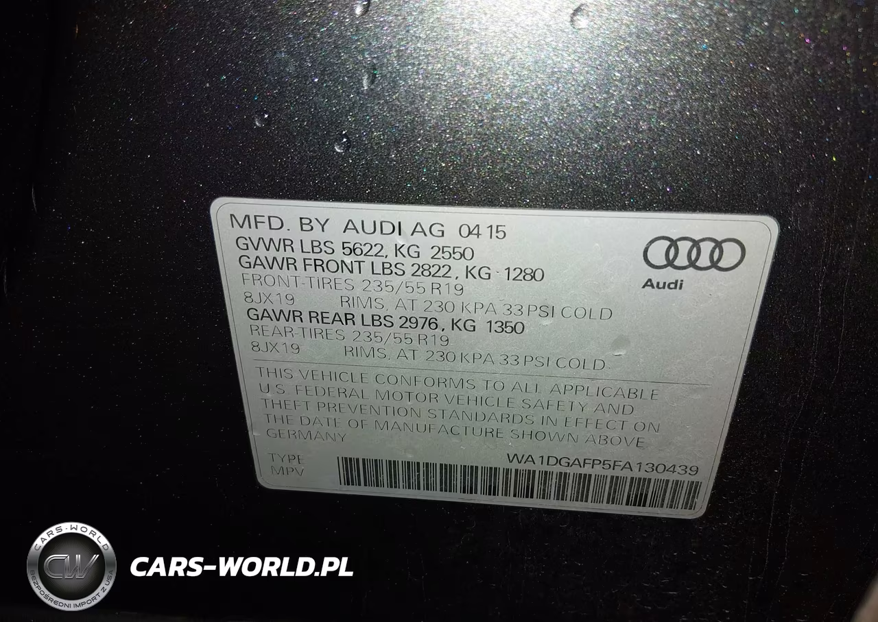 2015 Audi Q5 3.0T Premium Plus VIN:WA1DGAFP5FA130439 - 9