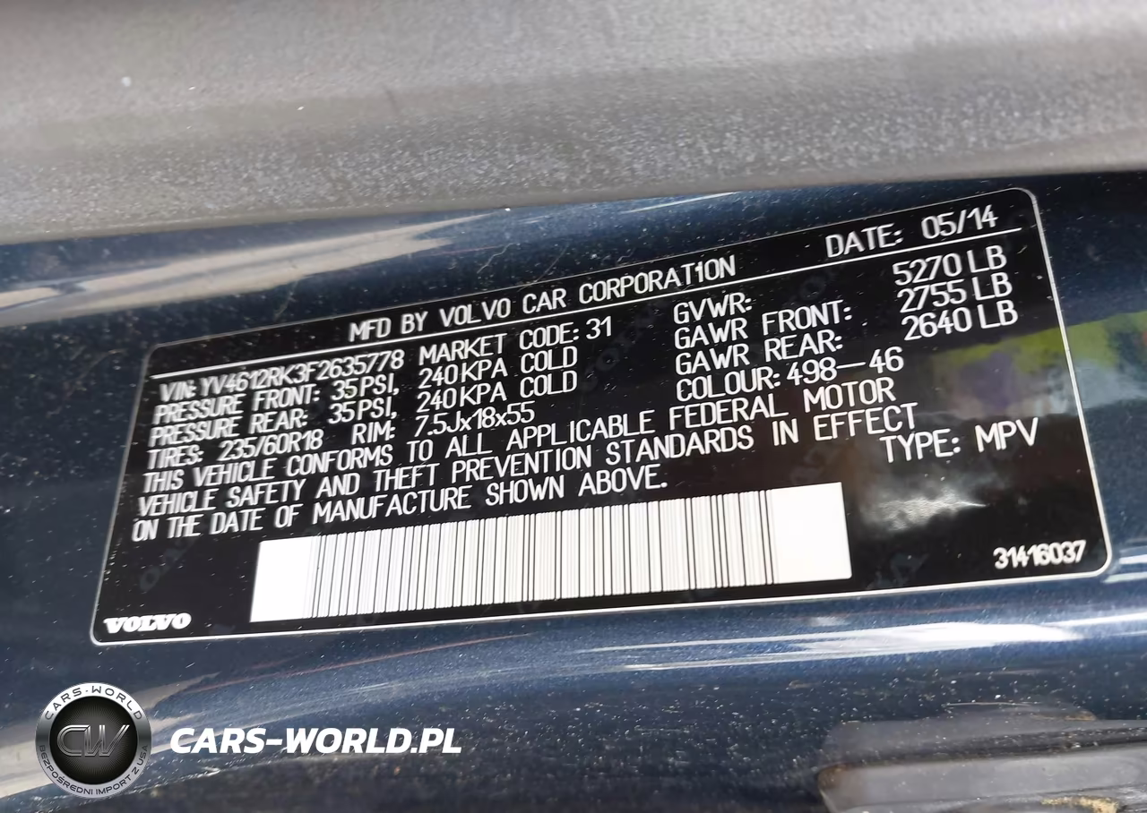 2015 Volvo Xc60 T5-T5 Premier VIN:YV4612RK3F2635778 - 9