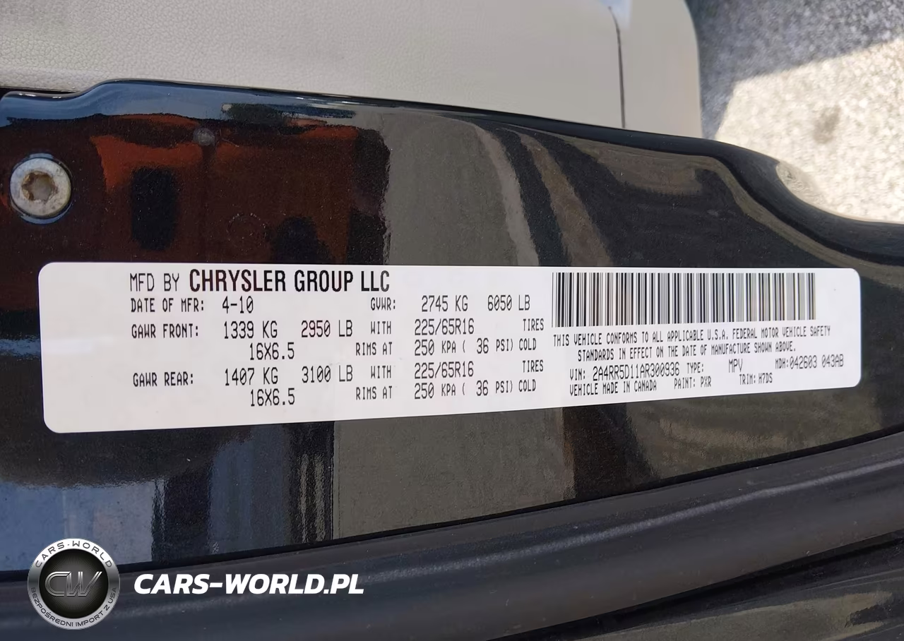 2010 Chrysler Town & Country Touring VIN:2A4RR5D11AR300936 - 9