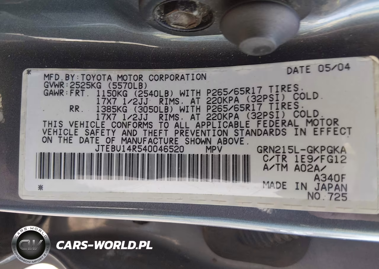 2004 Toyota 4Runner Sr5 V6 VIN:JTEBU14R540046520 - 9