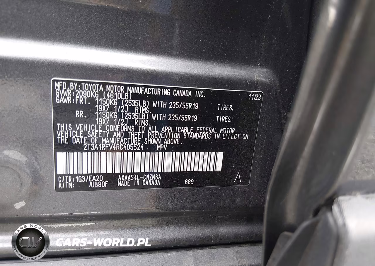 2024 Toyota Rav4 Xle Premium VIN:2T3A1RFV4RC405524 - 9