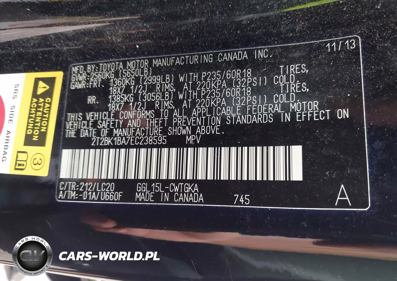 2014 Lexus Rx 350 VIN:2T2BK1BA7EC238595 - 9