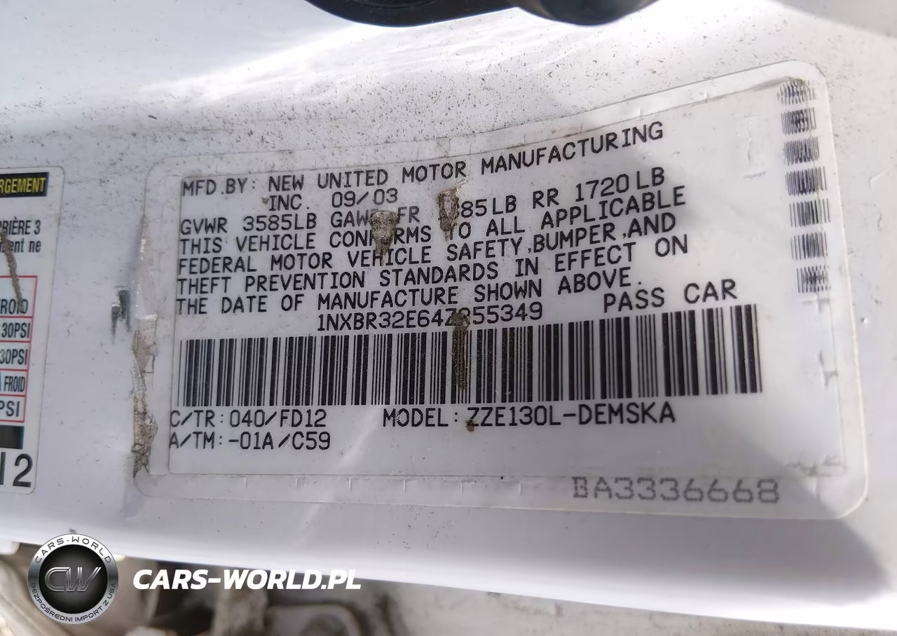 2004 Toyota Corolla S VIN:1NXBR32E64Z255349 - 9