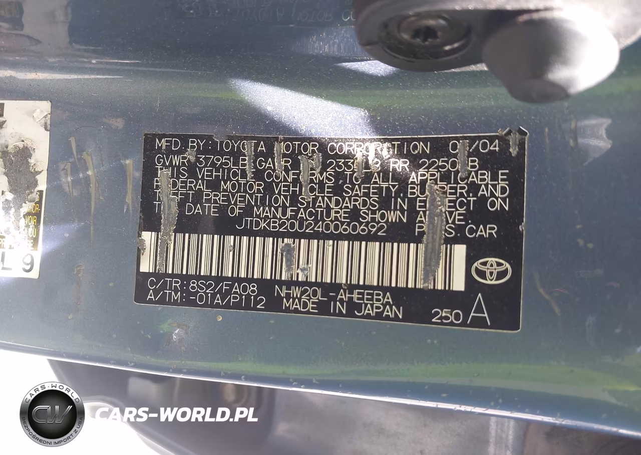 2004 Toyota Prius VIN:JTDKB20U240060692 - 9