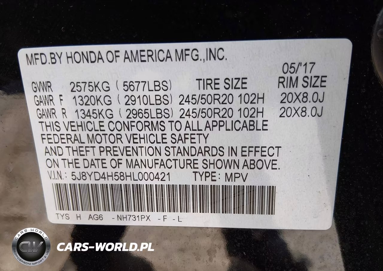 2017 Acura Mdx Technology Package VIN:5J8YD4H58HL000421 - 9