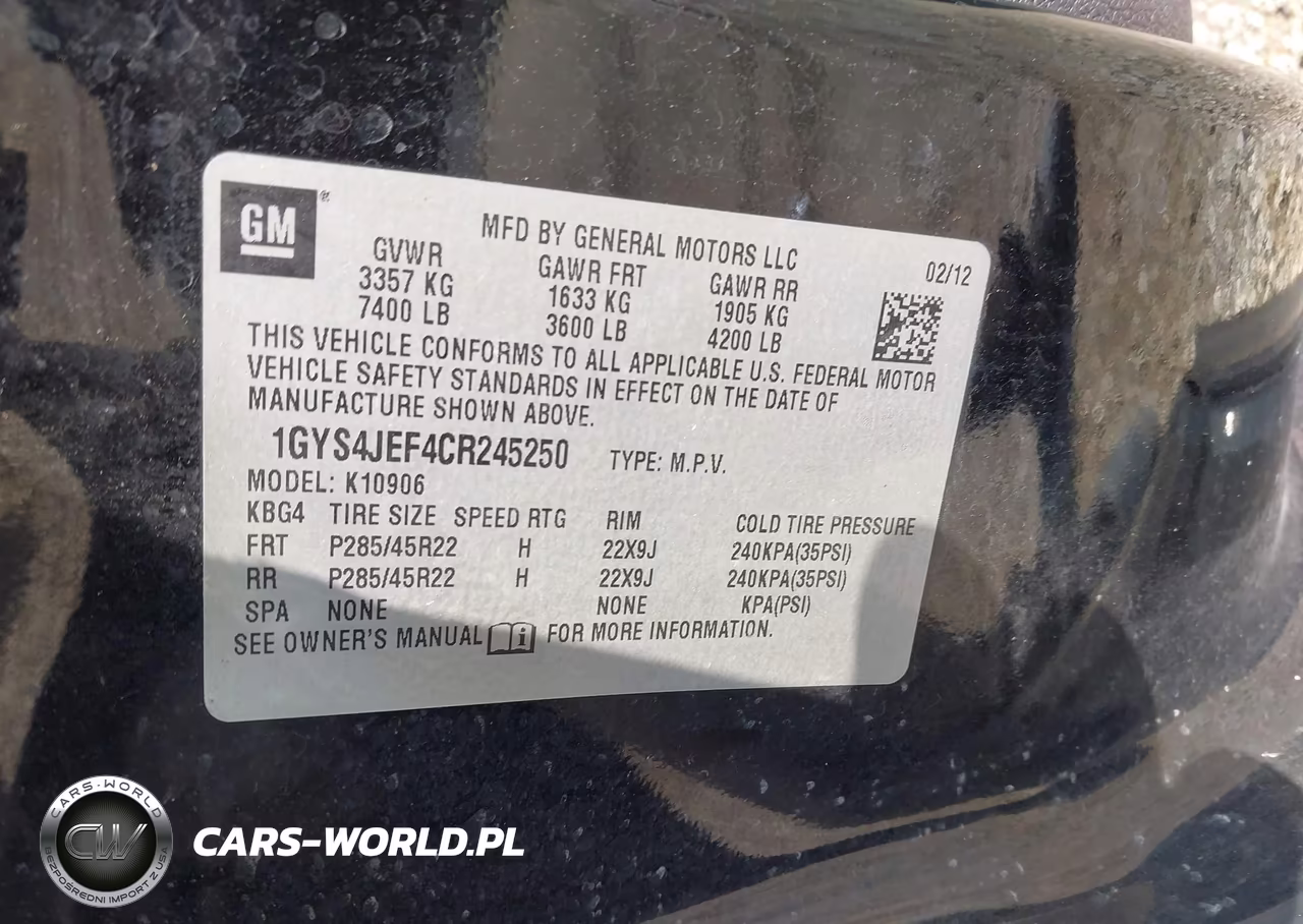 2012 Cadillac Escalade Esv Premium VIN:1GYS4JEF4CR245250 - 9