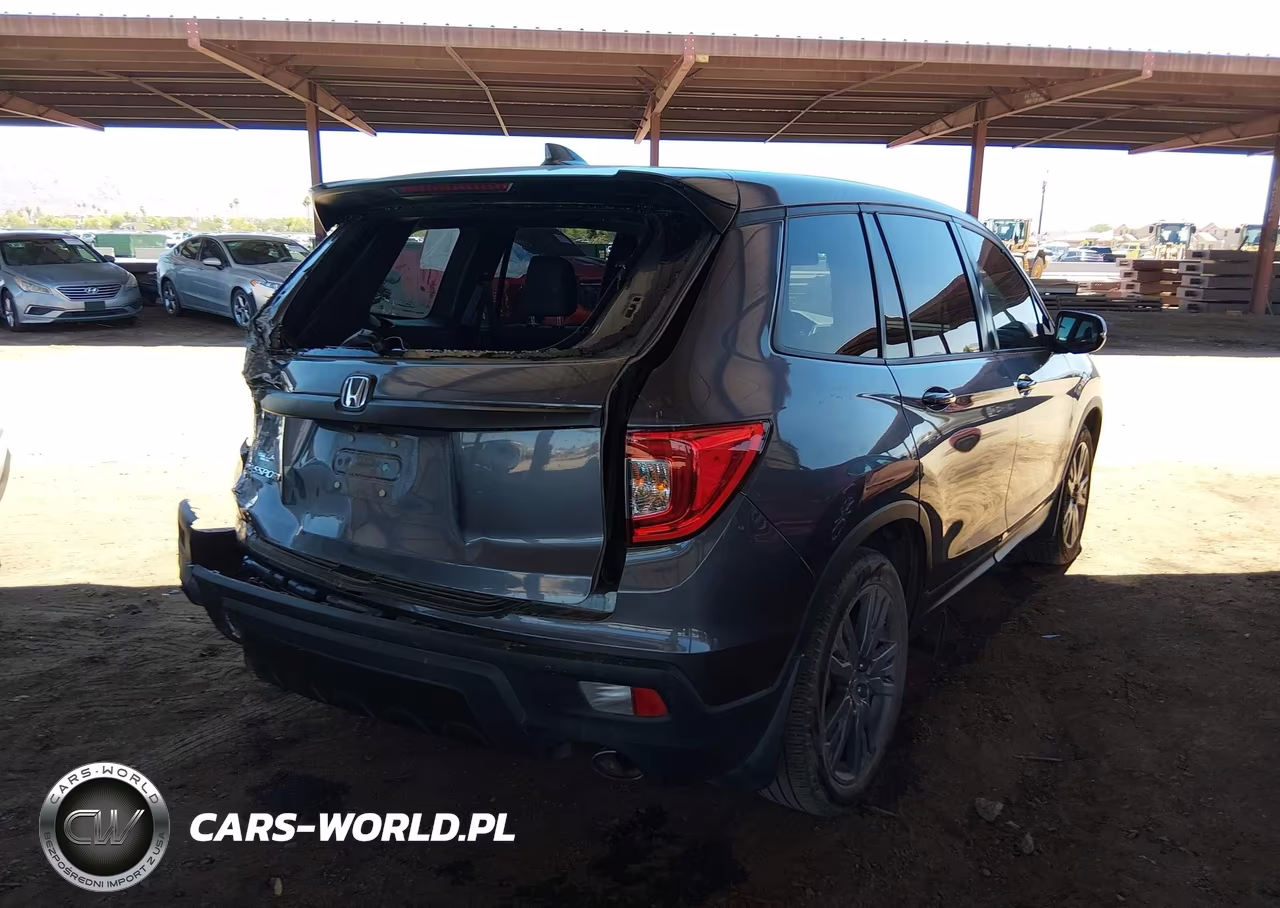 2021 Honda Passport 2Wd Ex-L VIN:5FNYF7H56MB000666 - 4