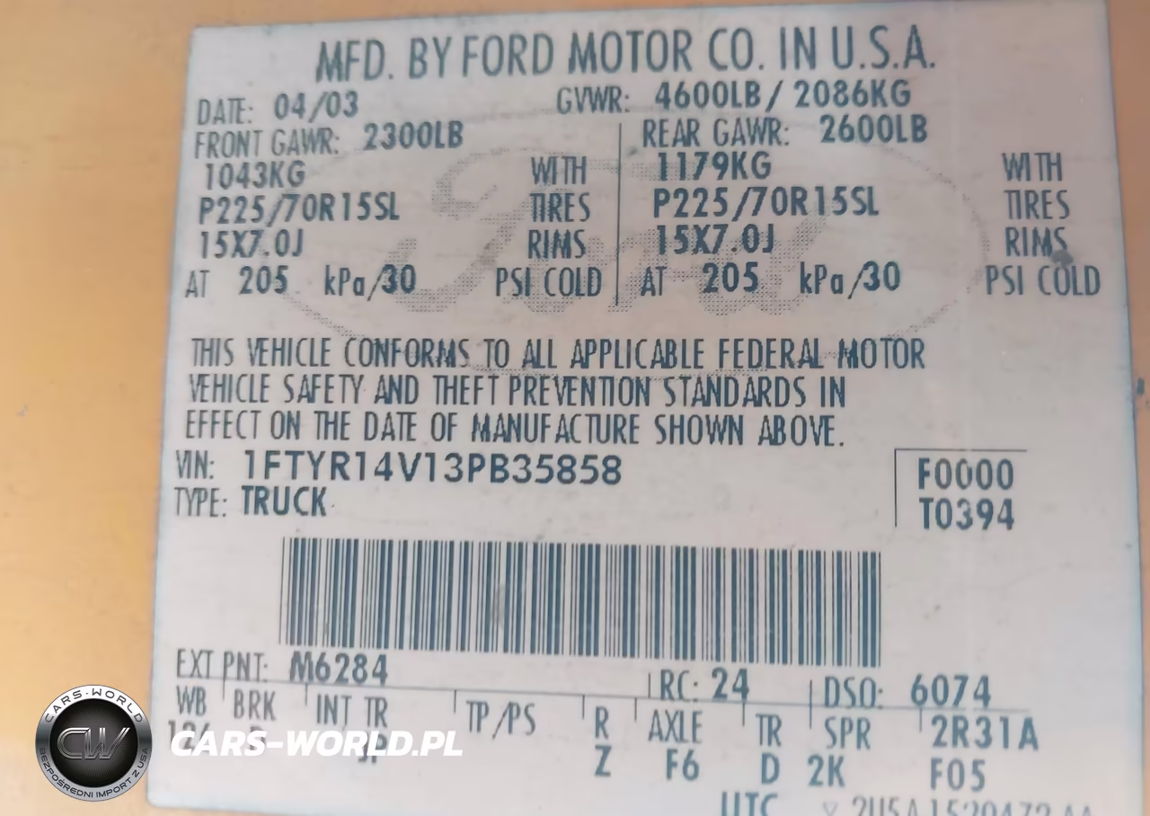 2003 Ford Ranger Edge-Tremor-Xl-Xlt VIN:1FTYR14V13PB35858 - 9