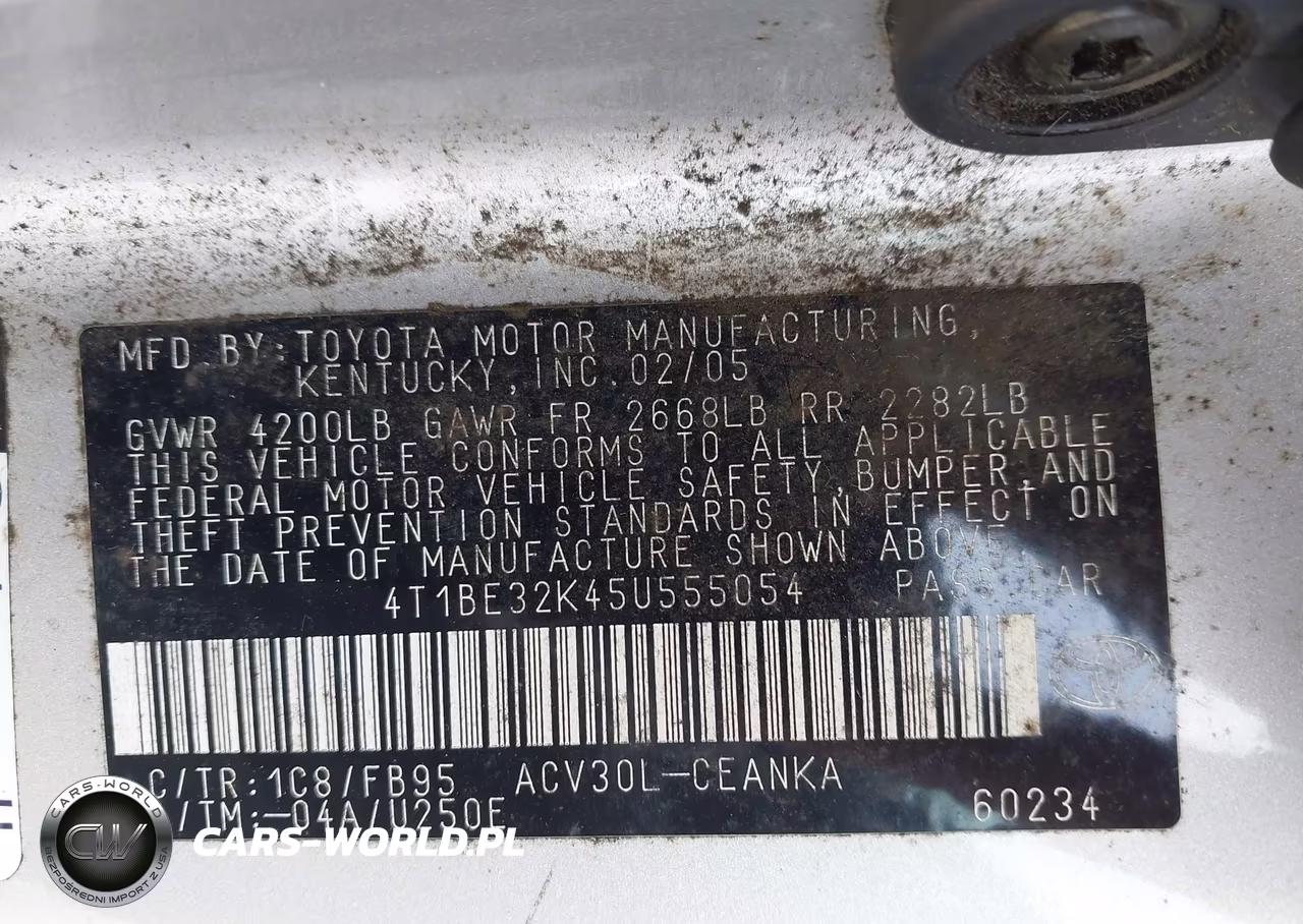 2005 Toyota Camry Le VIN:4T1BE32K45U555054 - 9