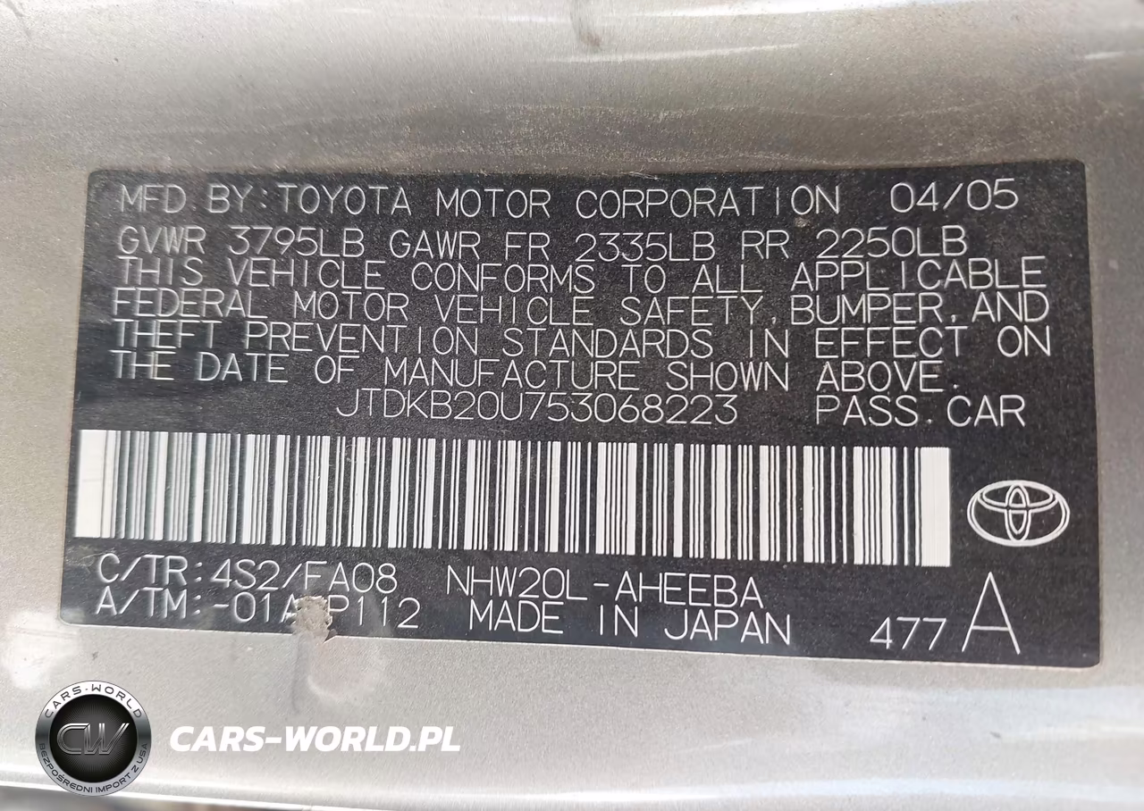 2005 Toyota Prius VIN:JTDKB20U753068223 - 9