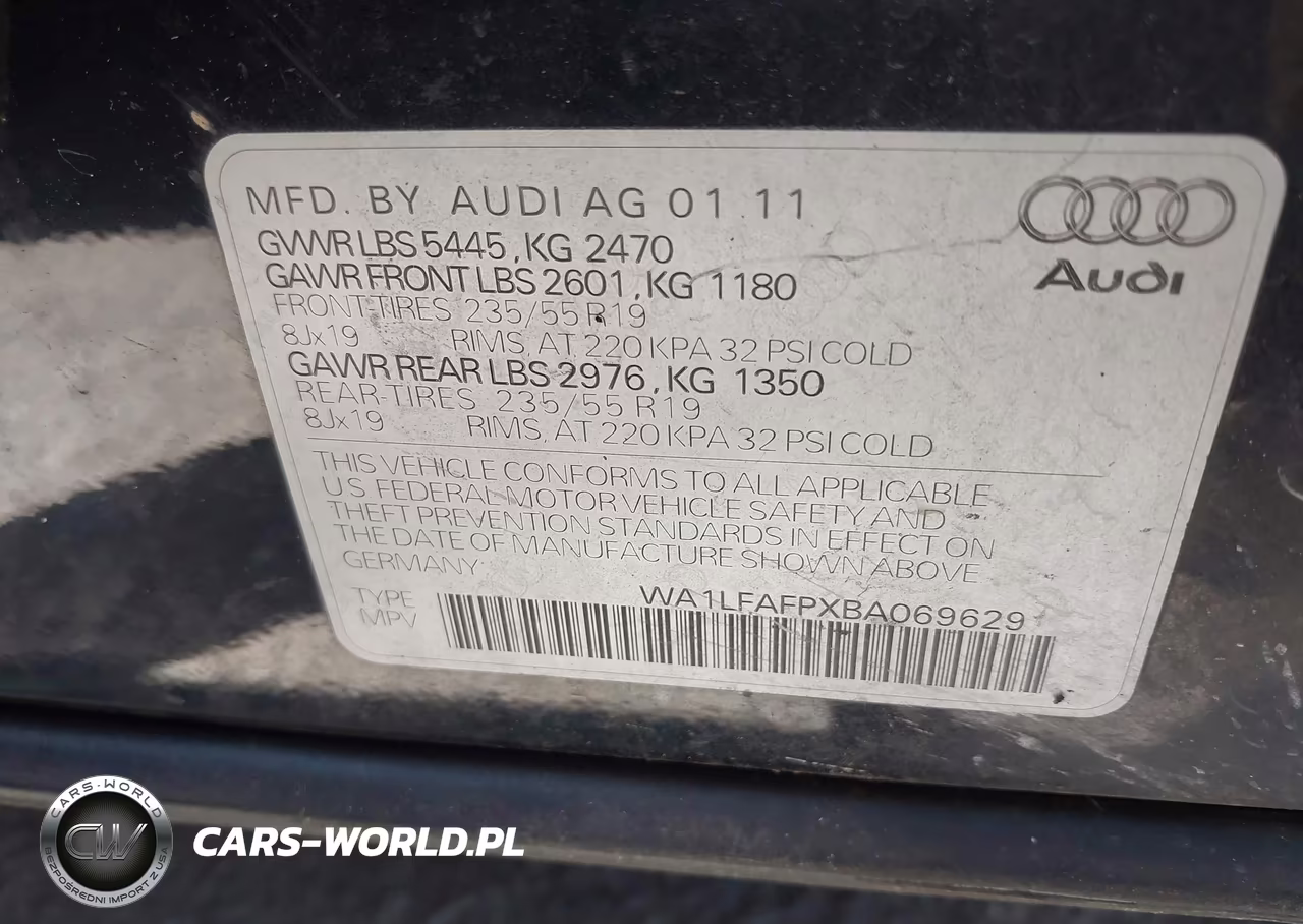 2011 Audi Q5 2.0T Premium VIN:WA1LFAFPXBA069629 - 9