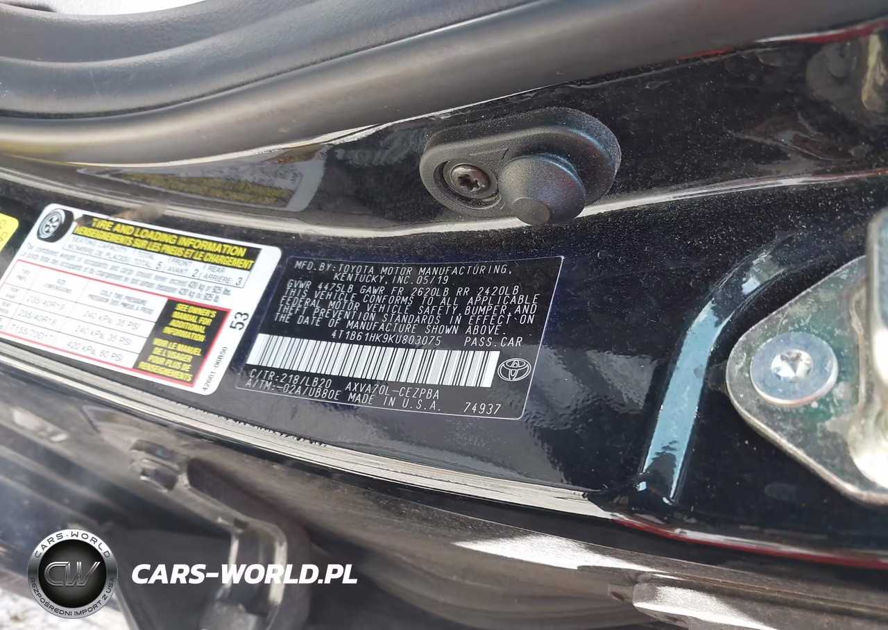 2019 Toyota Camry Xse VIN:4T1B61HK9KU803075 - 9