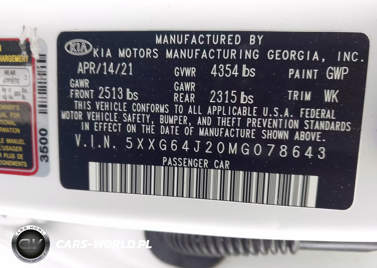 2021 Kia K5 Gt-Line VIN:5XXG64J20MG078643 - 9