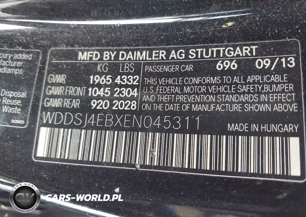 2014 Mercedes-Benz Cla 250 VIN:WDDSJ4EBXEN045311 - 9