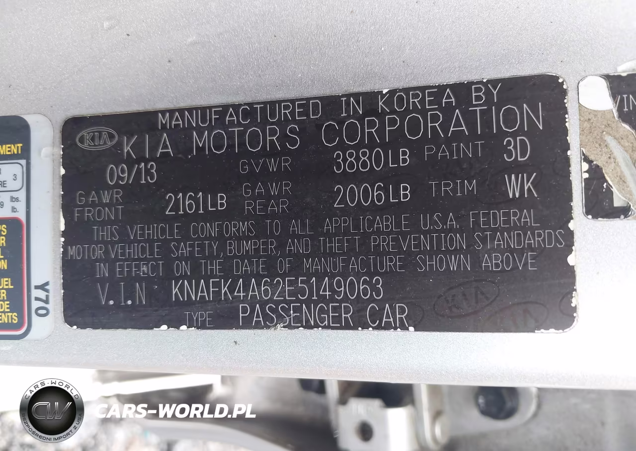 2014 Kia Forte Lx VIN:KNAFK4A62E5149063 - 9