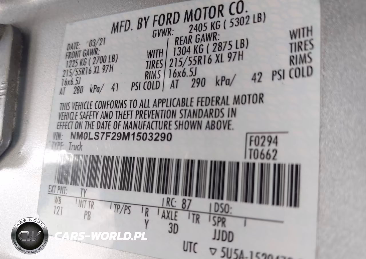 2021 Ford Transit Connect Xlt VIN:NM0LS7F29M1503290 - 9