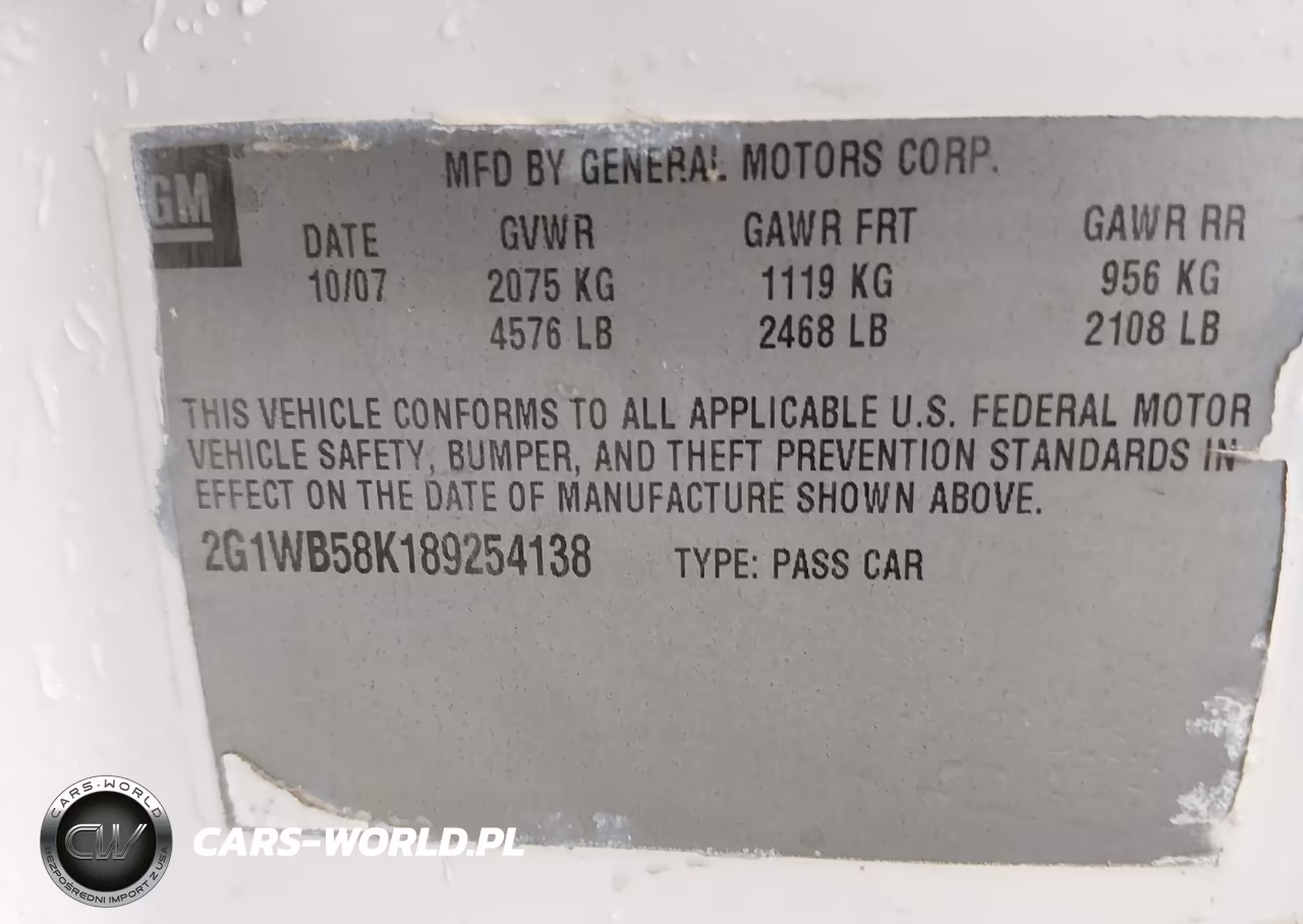 2007 Chevrolet Impala Ls VIN:2G1WB58K379393170 - 9