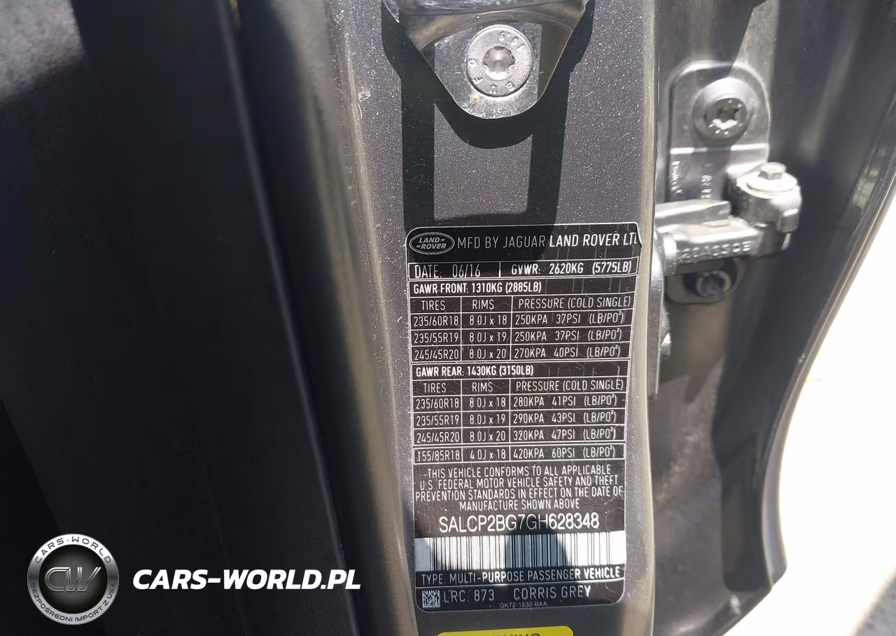 2016 Land Rover Discovery Sport Se VIN:SALCP2BG7GH628348 - 9