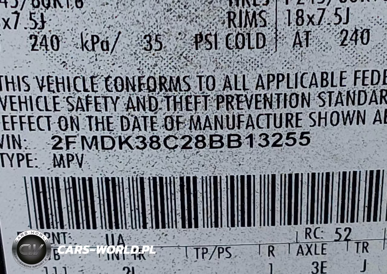 2008 Ford Edge Sel VIN:2FMDK38C28BB13255 - 9