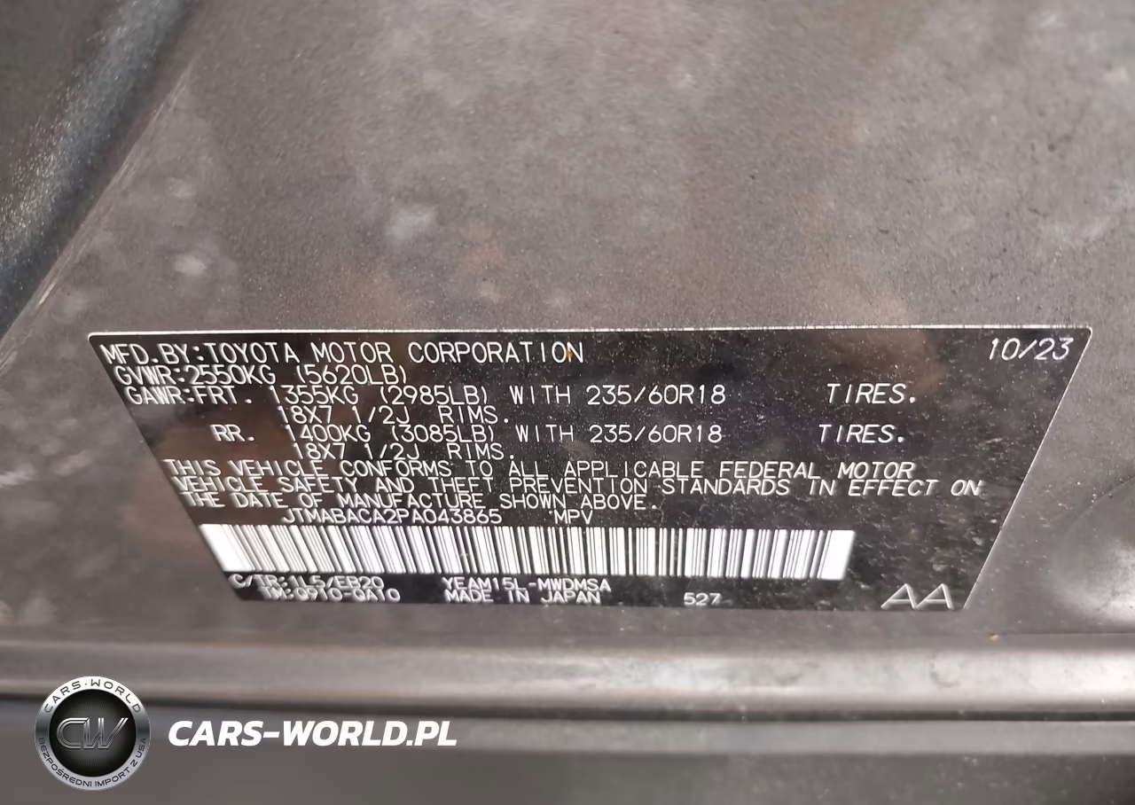 2023 Toyota Bz4X Xle VIN:JTMABACA2PA043865 - 9