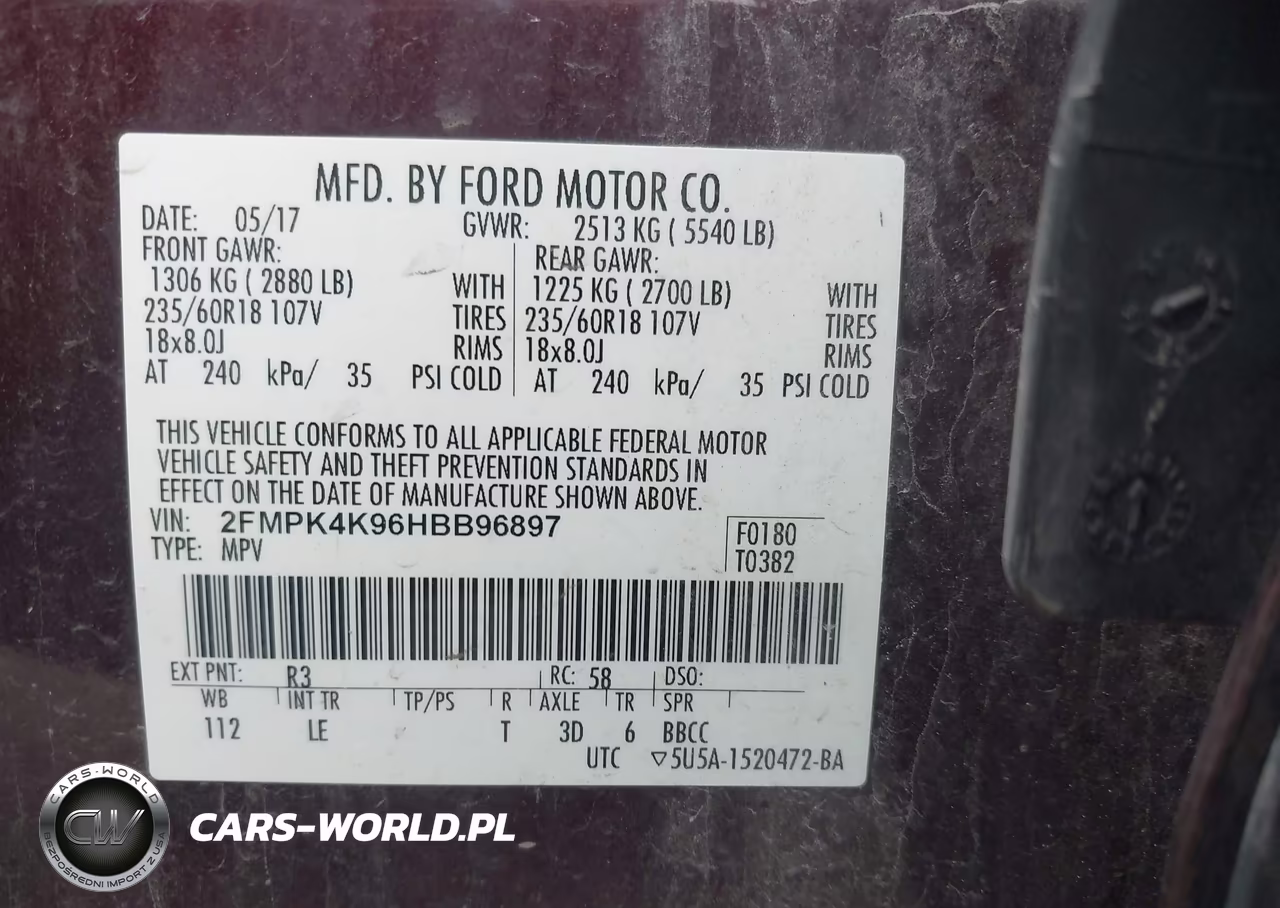 2017 Ford Edge Titanium VIN:2FMPK4K96HBB96897 - 9