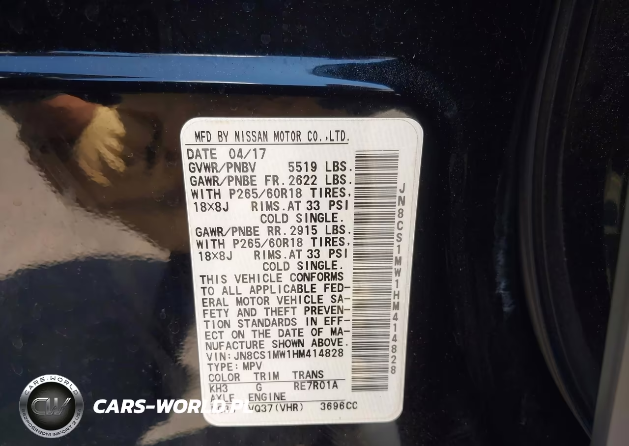 2017 Infiniti Qx70 VIN:JN8CS1MW1HM414828 - 9