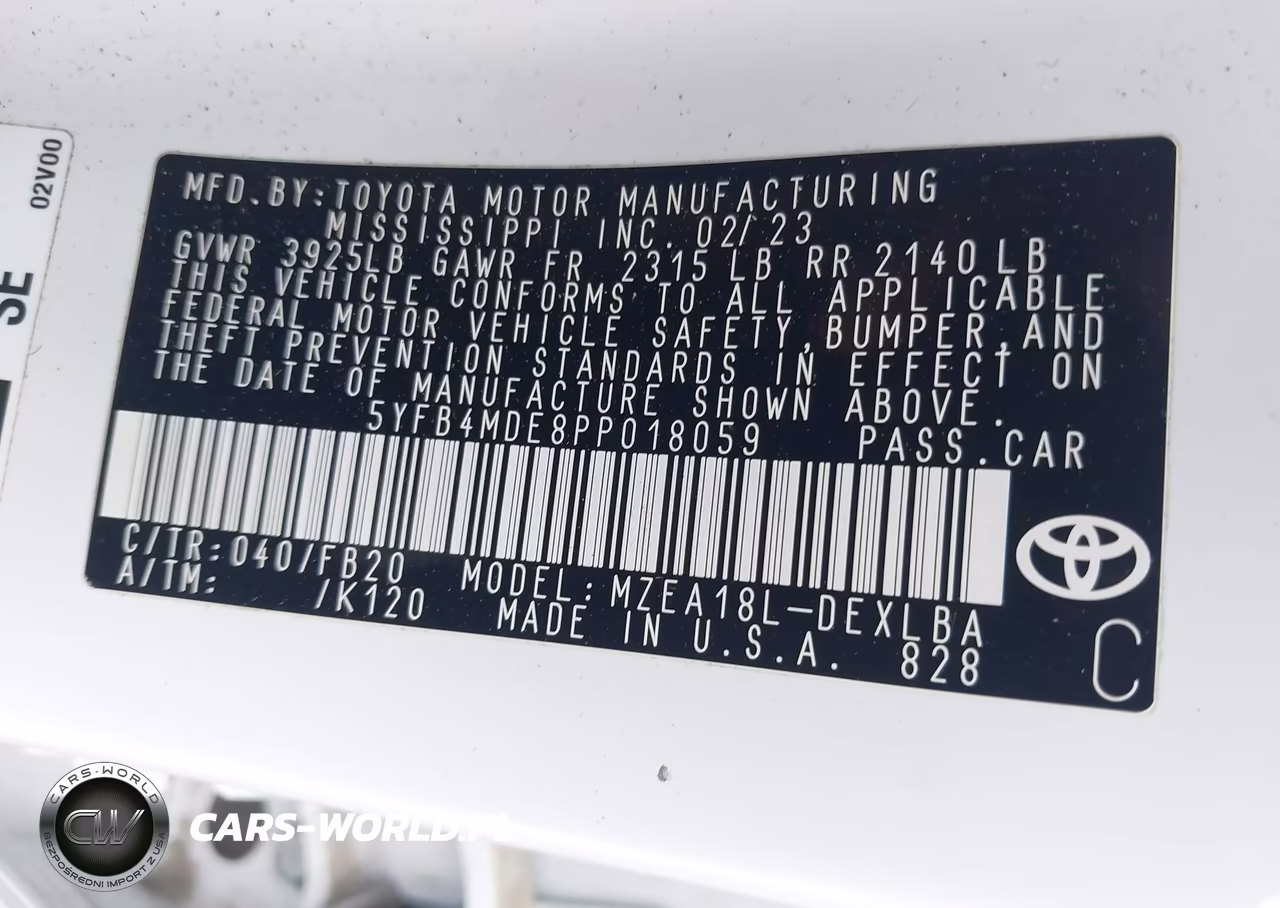 2023 Toyota Corolla Le VIN:5YFB4MDE8PP018059 - 9