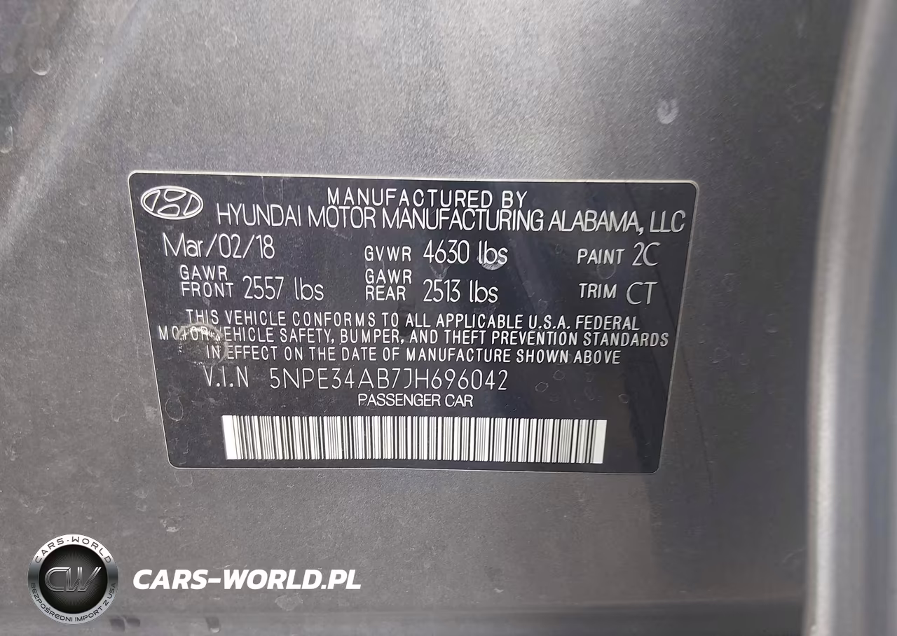 2018 Hyundai Sonata Sport 2.0T VIN:5NPE34AB7JH696042 - 9