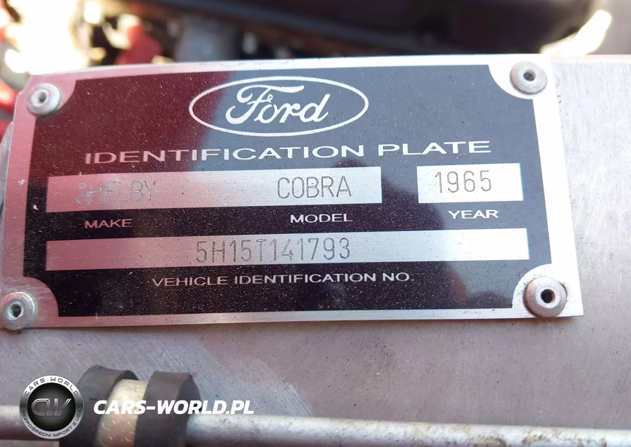 1965 Ford Cobra VIN:0000005H15T141793 - 9