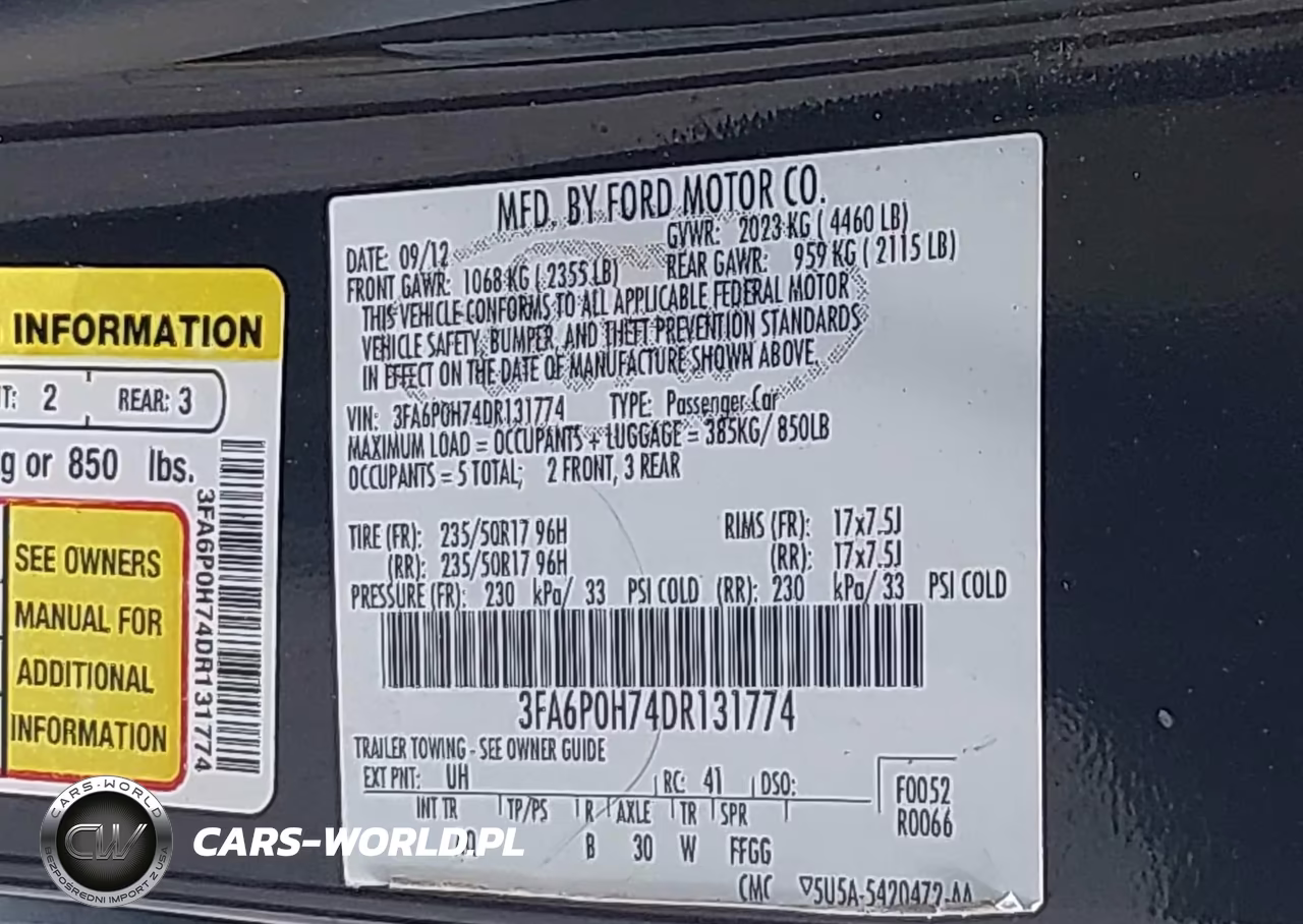 2013 Ford Fusion Se VIN:3FA6P0H74DR131774 - 9