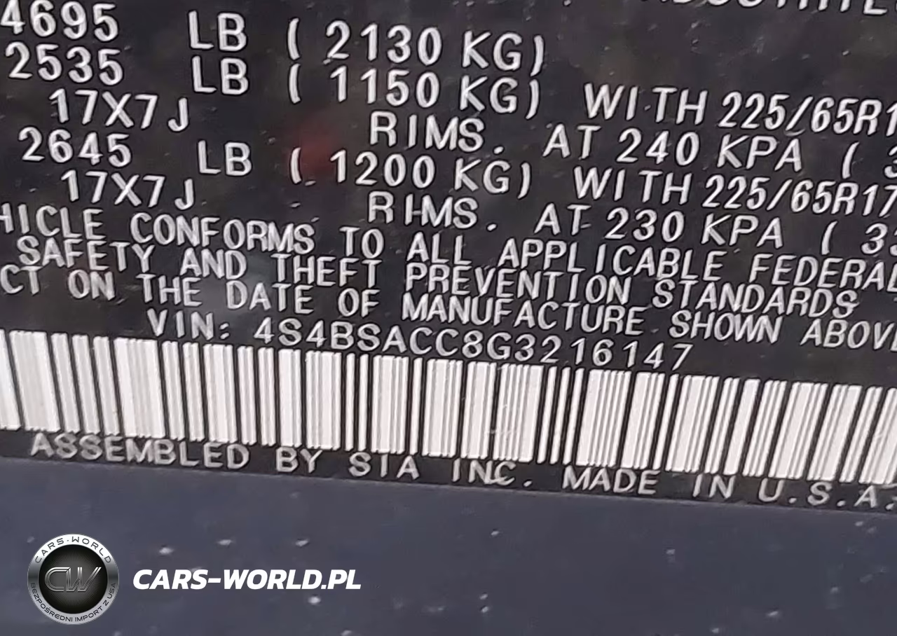 2016 Subaru Outback 2.5I Premium VIN:4S4BSACC8G3216147 - 9