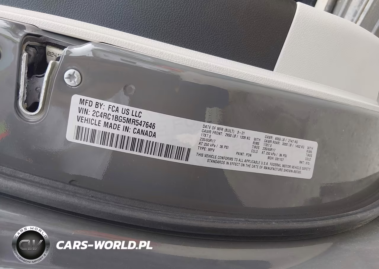 2021 Chrysler Pacifica Touring L VIN:2C4RC1BG5MR547646 - 9