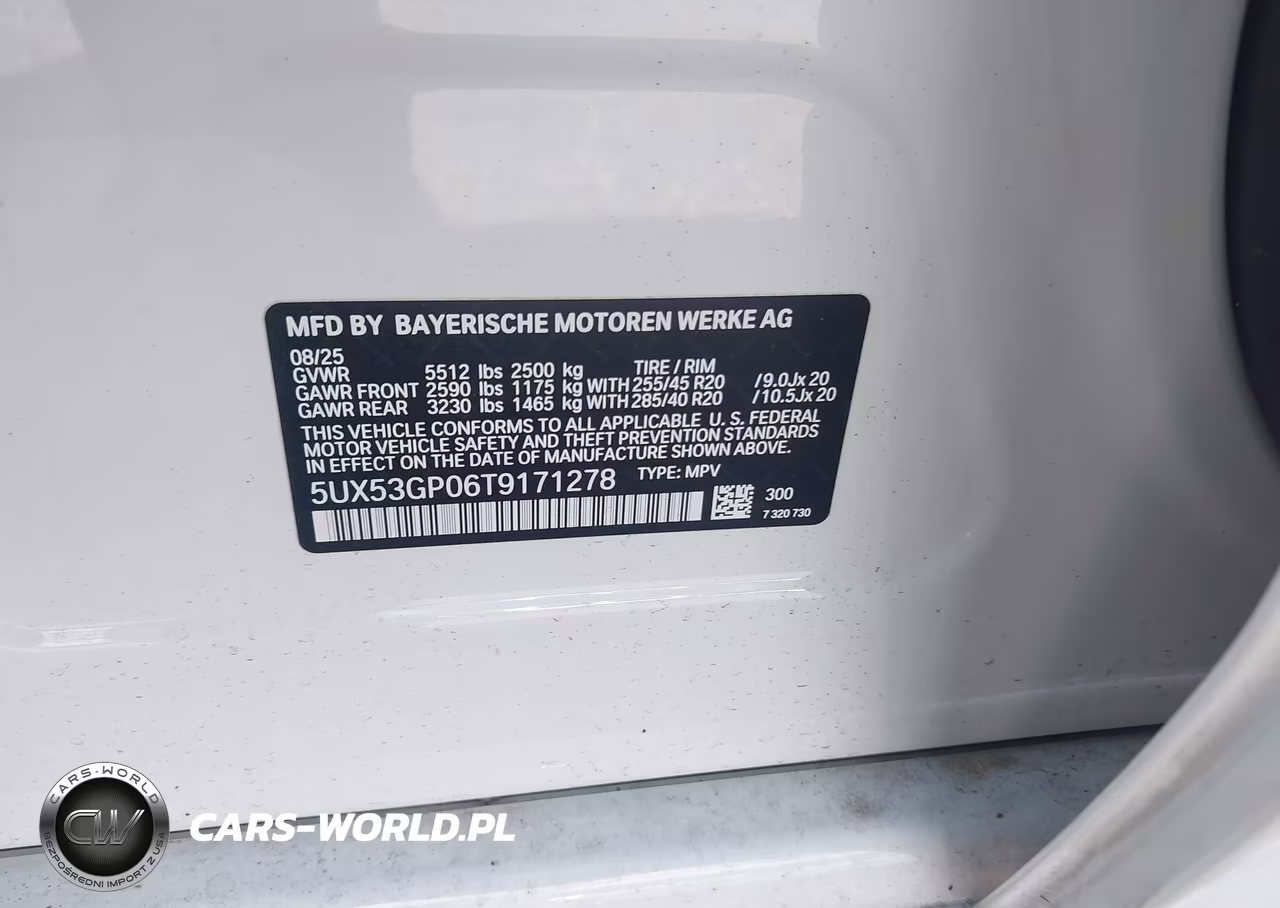 2026 BMW X3 30 xDrive VIN:5UX53GP06T9171278 - 9