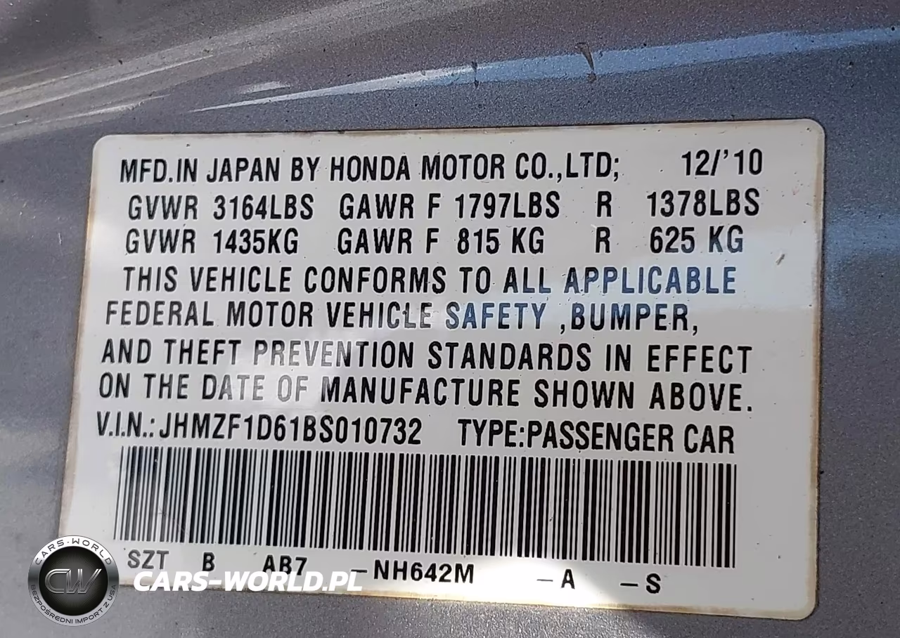 2011 Honda Cr-Z Ex VIN:JHMZF1D61BS010732 - 9