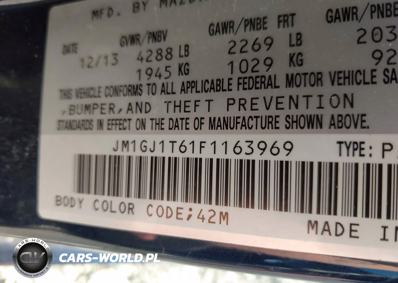 2015 Mazda Mazda6 I Touring VIN:JM1GJ1T61F1163969 - 9
