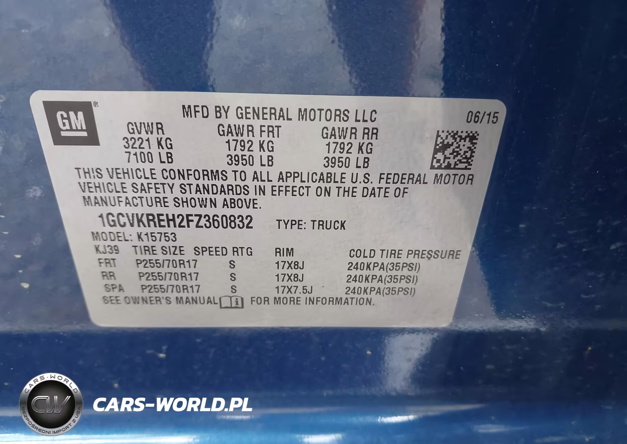 2015 Chevrolet Silverado 1500 Lt VIN:1GCVKREH2FZ360832 - 9