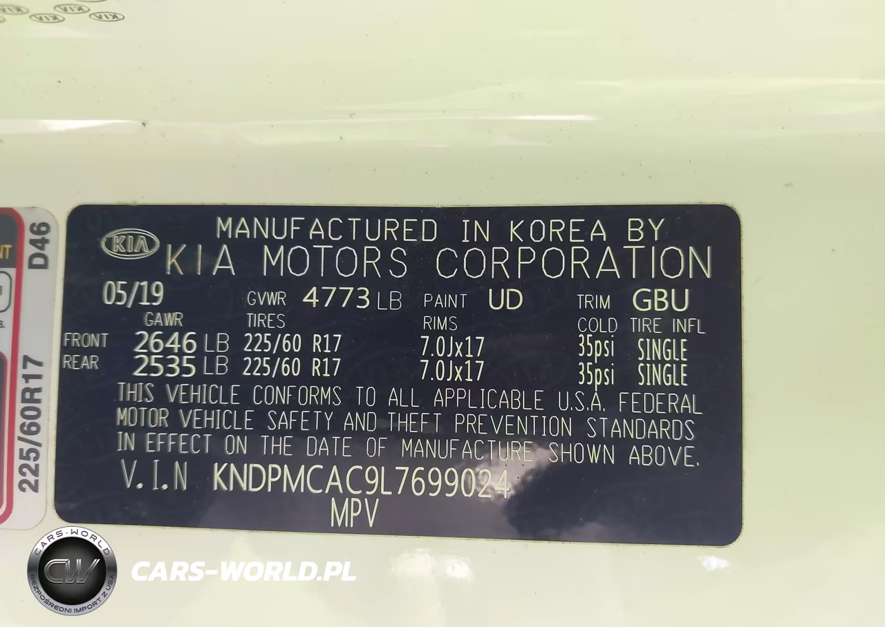 2020 Kia Sportage Lx VIN:KNDPMCAC9L7699024 - 9