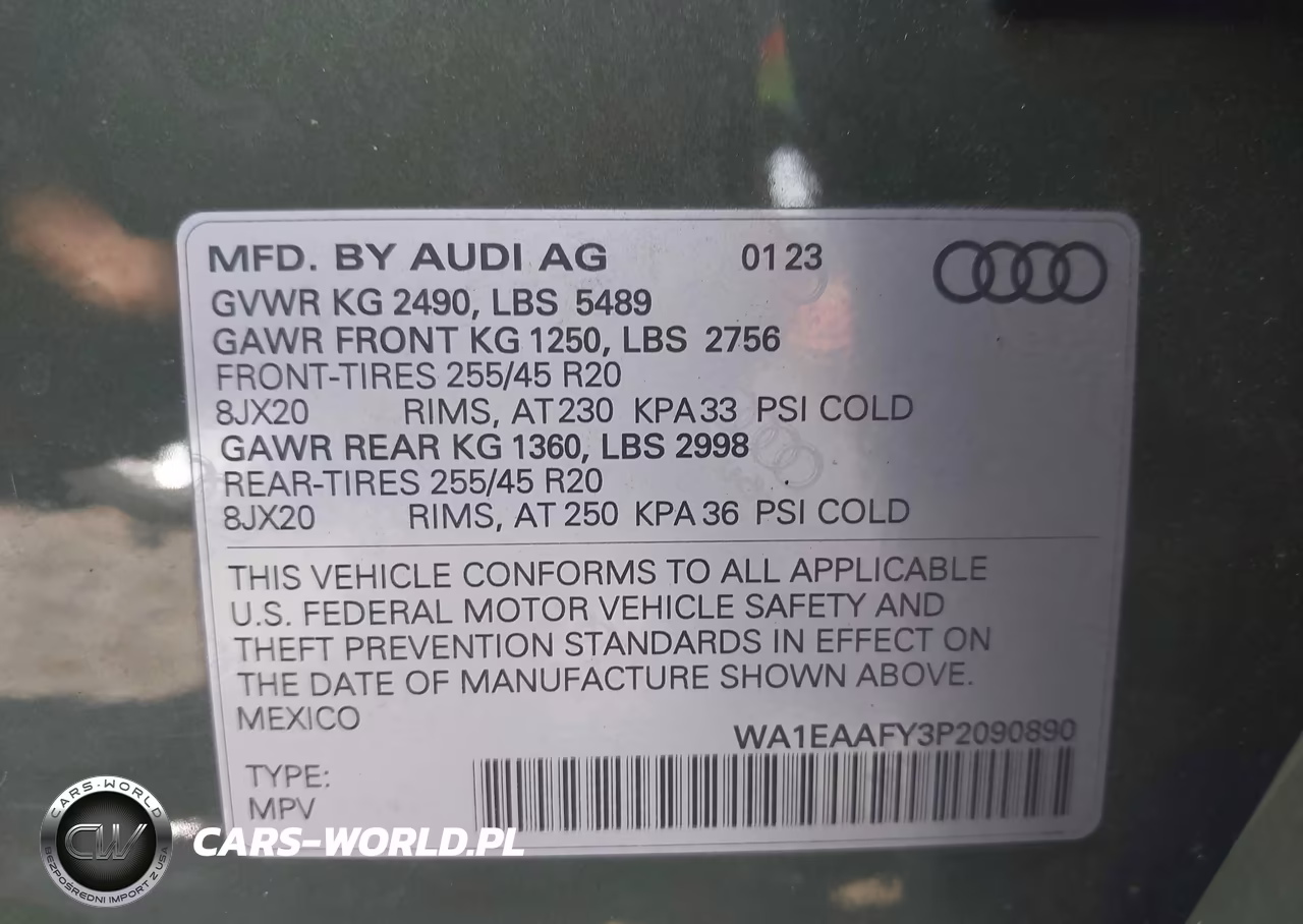 2023 Audi Q5 Premium Plus 45 Tfsi S Line Quattro VIN:WA1EAAFY3P2090890 - 9